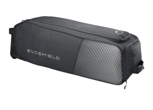 Charcoal gear bag with name and number
